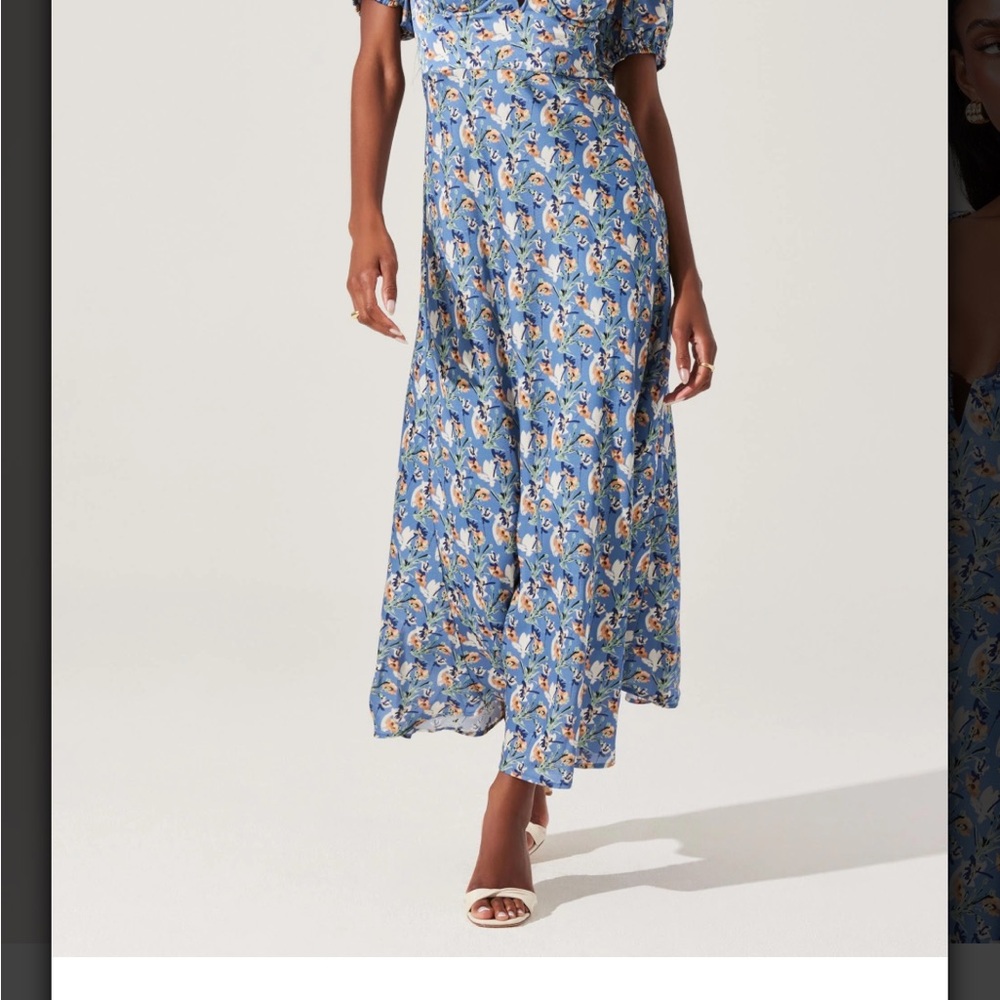 Astr the label Sylvie Floral Bustier Maxi Dress